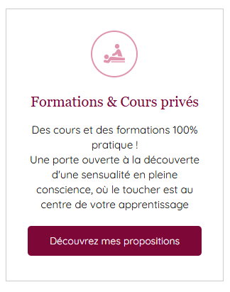 Formation au massage tantra privée à l’institut